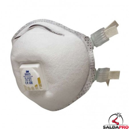Mascherina Monouso 3M 9926 FFP2 Con Carboni Attivi - Protezione Gas Acidi E Odori - Foto 3