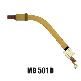 lancia terminale collo 45° ricambio torcia MB 501D Abicor Binzel BZ0340001