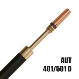 Torcia macchina completa AUT 401/501D collo dritto Abicor Binzel per la saldatura MIG/MAG BZ9340032