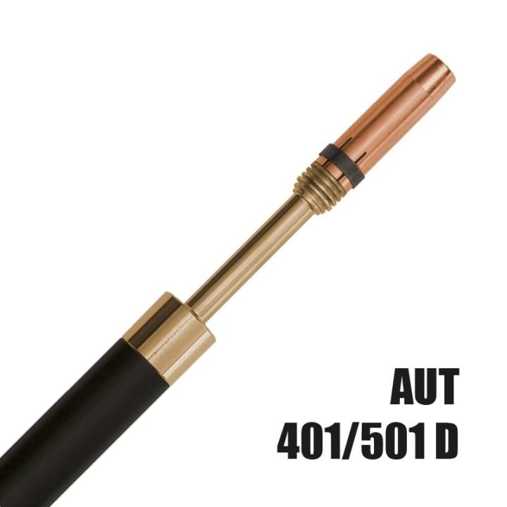 Torcia macchina completa AUT 401/501D collo dritto Abicor Binzel per la saldatura MIG/MAG BZ9340032