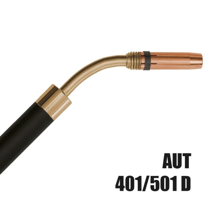 Torcia macchina completa AUT 401/501D collo 45° Abicor Binzel per la saldatura MIG/MAG BZ9340033
