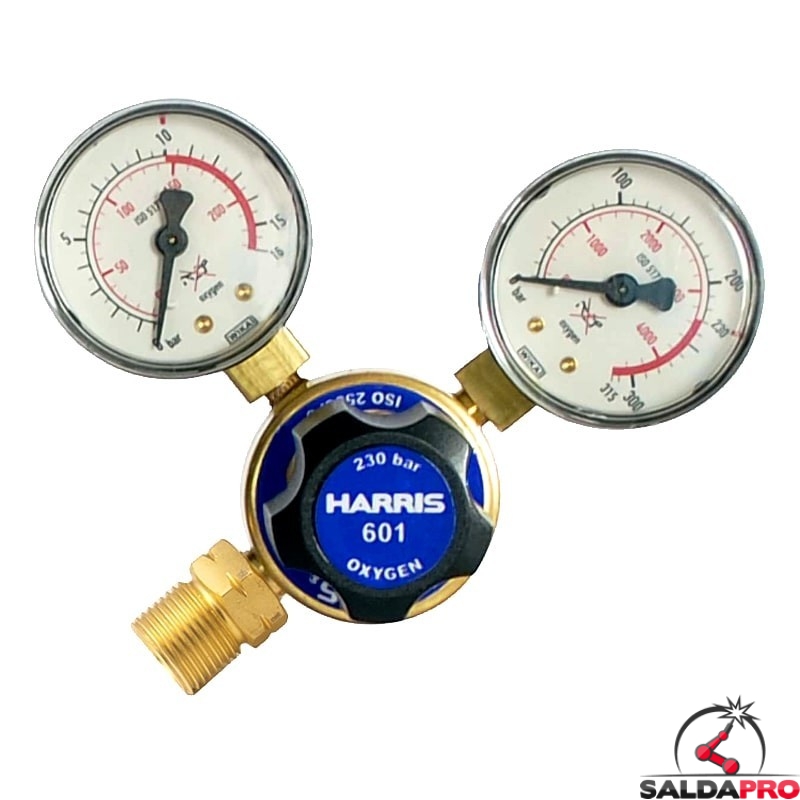 Riduttore di pressione monostadio per ossigeno Harris modello 601