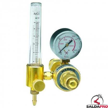 Riduttore di pressione monostadio con flussometro per miscela argon Harris modello 601