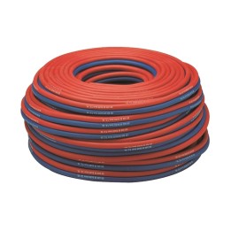 tubo binato in gomma per ossigeno e acetilene diametro interno 8 mm Harris bobina 100 metri