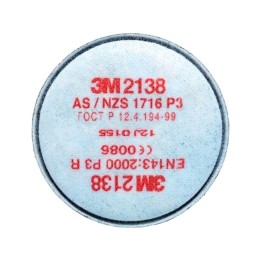 Filtro antiparticolato 3M 2138 Classe P3 per particelle solide e liquide con 7000029735