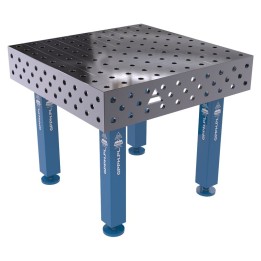 Banco modulare per saldatura SteelMax GPPH 1x1mt in acciaio rinforzato, fori 28mm