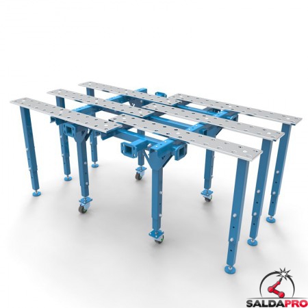 tavolo per saldatura modular aperto