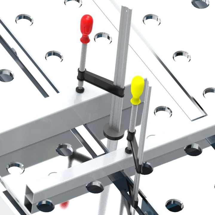 bloccaggi su tavolo per saldatura modular