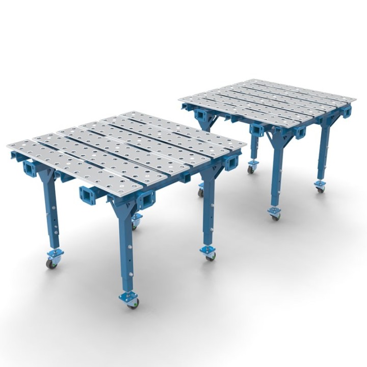 doppio tavolo per saldatura modular aperto