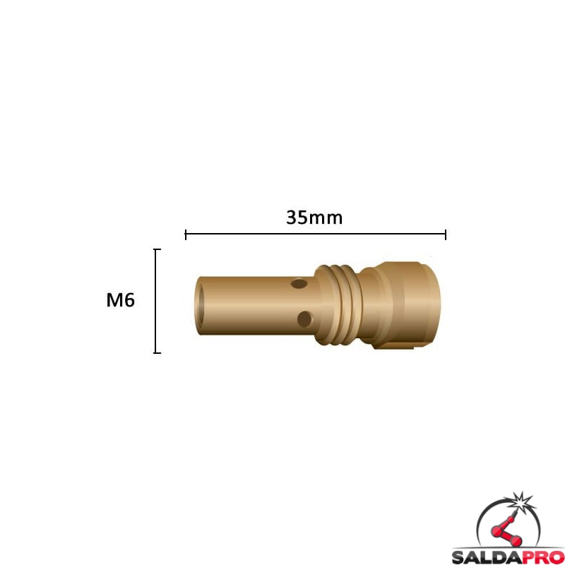 5 Pezzi Di Ricambio Per Ugello Del Gas Per Torcia Di Saldatura MIG MB - Foto 6