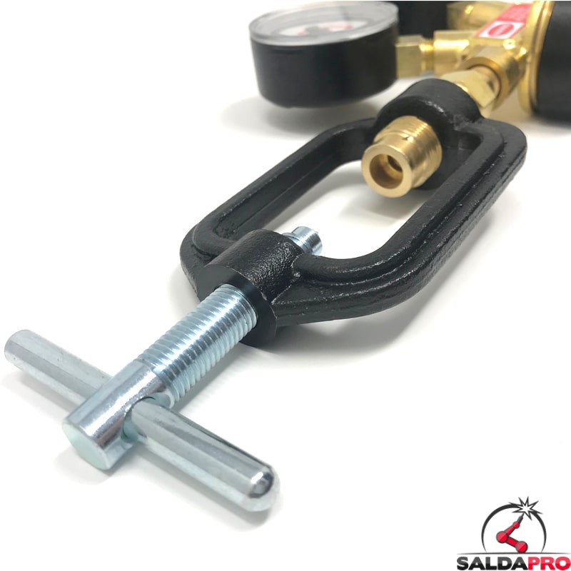 Riduttore Di Pressione Acetilene OXYTURBO – Attacco Maschio Con Ghiera W 22.92, Pressione Bombola Max 25 Bar, Per Saldatura