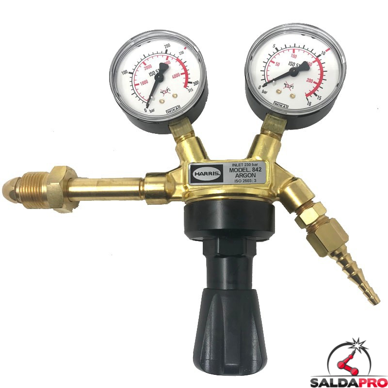 riduttore di pressione monostadio per bombole argon 842D-10-AR Harris