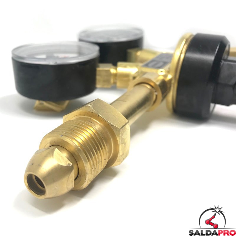 Regolatore Di Pressione CO2 Genius V201: Riduttore A Pistone Per Bombole Usa E Getta, Made In UE