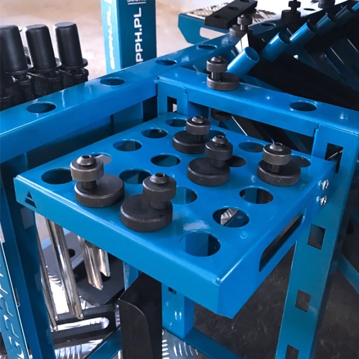 mensola per perni di montaggio 210x200mm GPPH su trolley porta serraggi