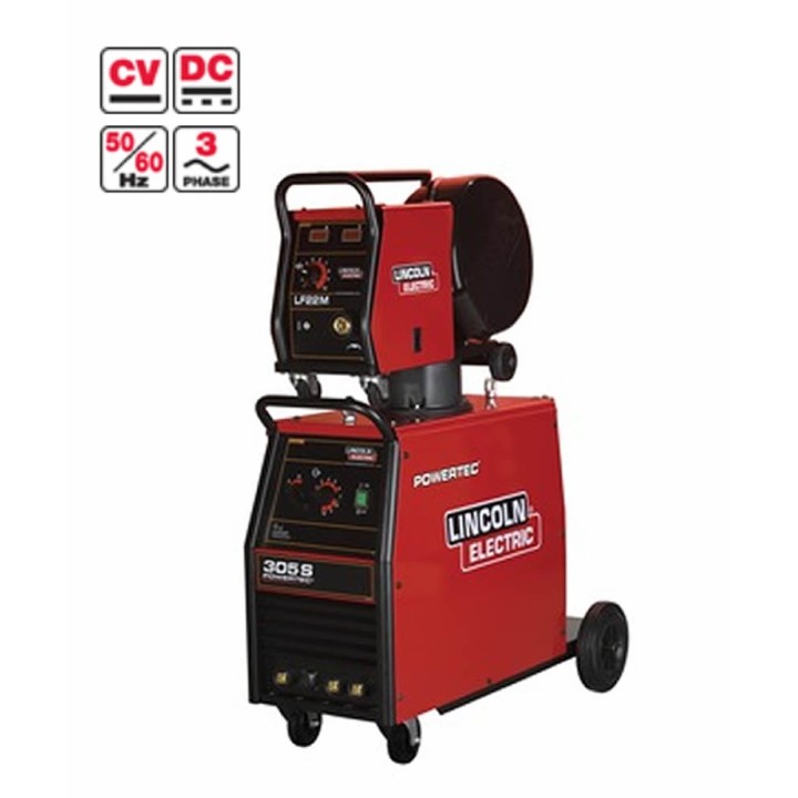 Saldatrice POWERTEC 305S Lincoln Electric MIG 230/400V raffreddamento ad aria