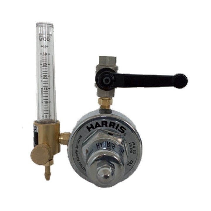 riduttore di pressione azoto 30lpm con flussometro Harris per saldatura mig tig