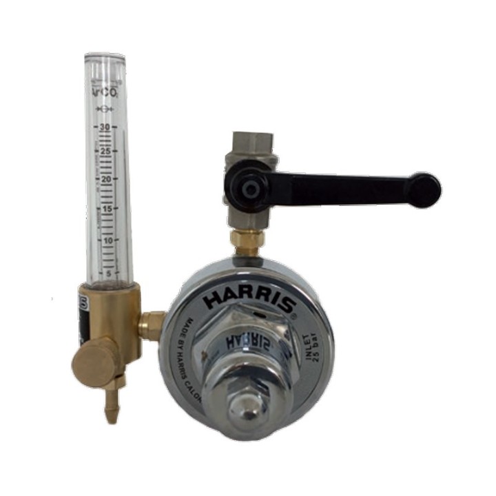 Regolatore di pressione Argon/Co2 15 lpm con flussometro Harris per saldatura MIG TIG
