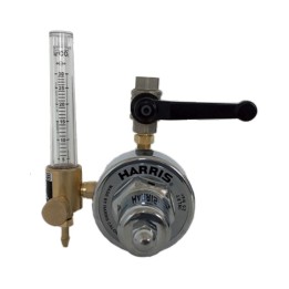 Regolatore di pressione Argon/Co2 30 lpm con flussometro Harris per saldatura MIG TIG