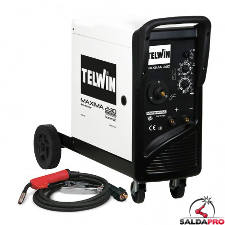 Saldatrice Telwin Bimax 140i Synergic - Inverter A Filo Animato 150A, Senza Gas - Foto 2