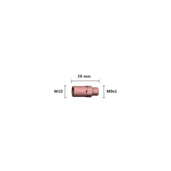 Supporto ugello porta corrente M10 29mm ABIMIG® GRIP W 605 D (10pz)