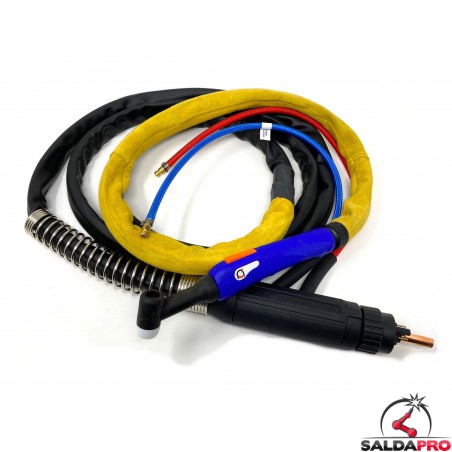 Srliya Kit Pistola Saldatura TIG WP-9VF – Torcia Ergonomica Con Connettore Aviation, 110A DC, Raffreddamento Ad Aria