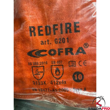 Guanti da saldatura Cofra RedFire
