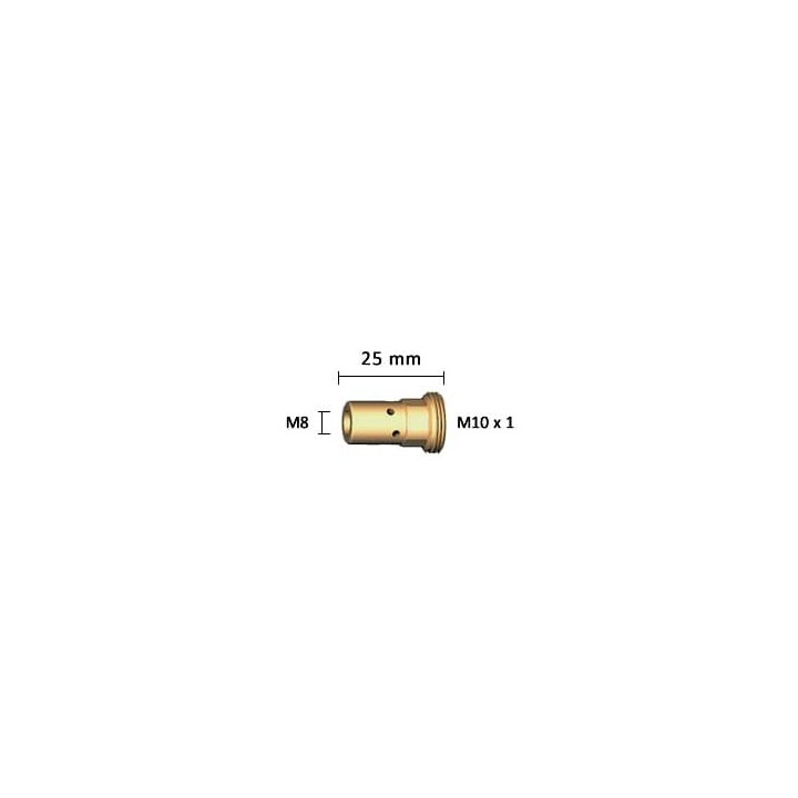 Supporto ugello M8 25mm torcia ABIMIG® 452 W D (10pz)