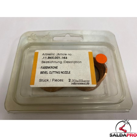 Ugello Scriccatura per torce Plasma originali Kjellberg PHT-31 (2pz) 11.844.001.163