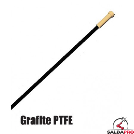 Guaina grafite PTFE nera di ricambio 8 MT per torce Push-Pull