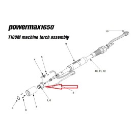 KIT ricambi Corpo Torcia plasma di Hypertherm Originale Powermax1650 T100M TCH