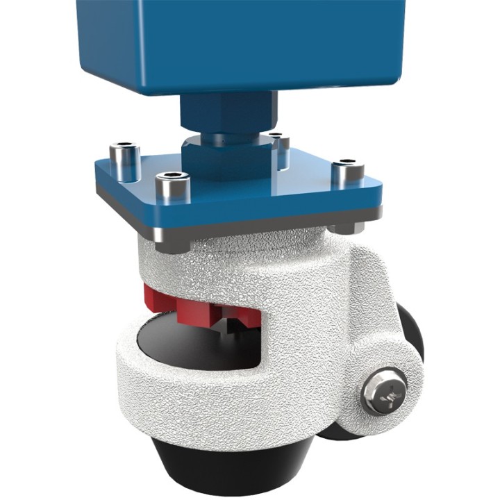 Banco per saldatura con ruote SteelMax GPPH 2,4x1,2mt in acciaio rinforzato, fori 28mm