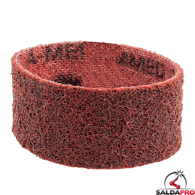 Nastri abrasivi in tessuto SC Ø 90x50mm a grana media rosso