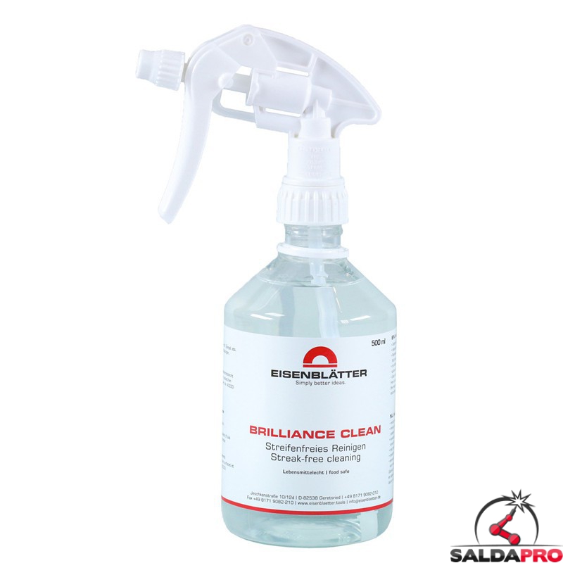 Detergente Brilliance Clean spray 500ml per pulizia metalli