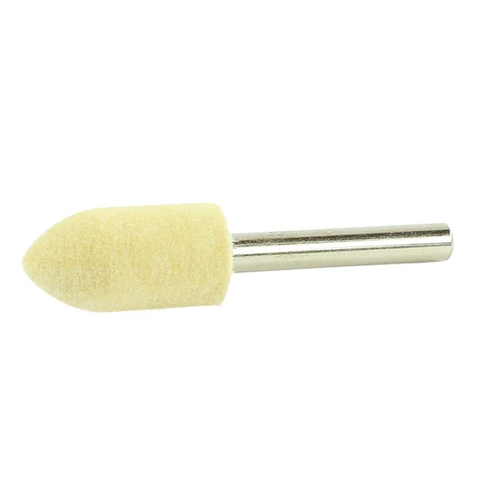 Punte coniche in feltro merino Mini Max Ø15x30mm lucidatura metalli