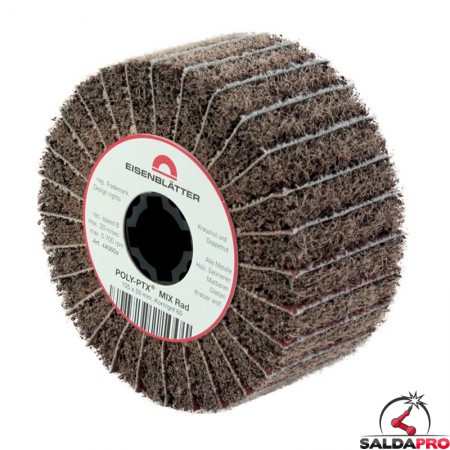 Rullo lamellare e fibra nylon Mix Ø105x50mm per satinatura metalli