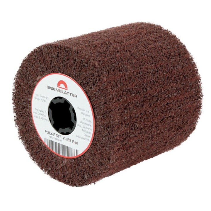 Rullo in fibra di nylon abrasiva POLY-PTX Ø105x100mm, grana 60-600