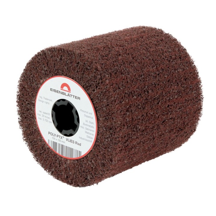 Rullo in fibra di nylon abrasiva POLY-PTX Ø105x50mm, grana 60-280