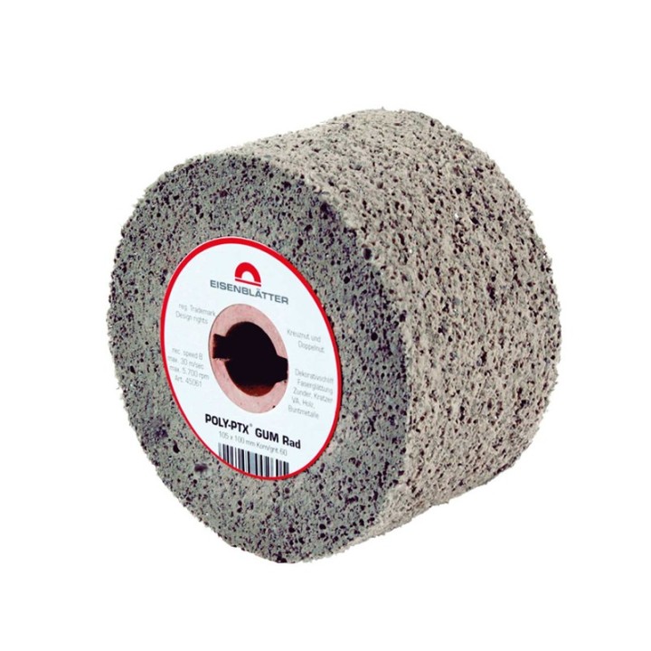 Rullo in gomma morbida POLY-PTX Ø105x50mm elimina graffi, grana 60-180