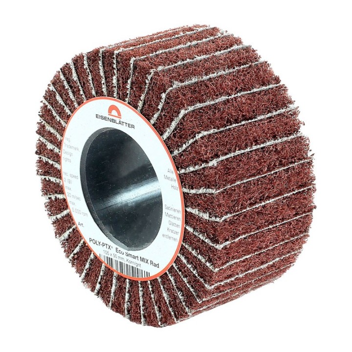 Rullo lamellare e fibra nylon Mix Eco Smart Ø105x50mm per finitura metalli