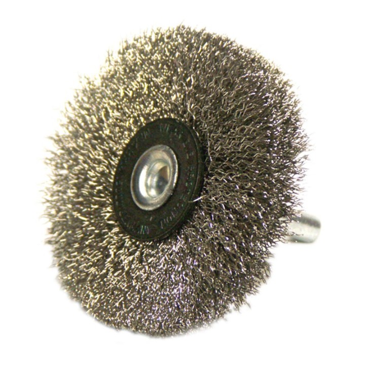 Spazzola in acciaio inox Mini Max Ø60x10mm spessore 0,2mm