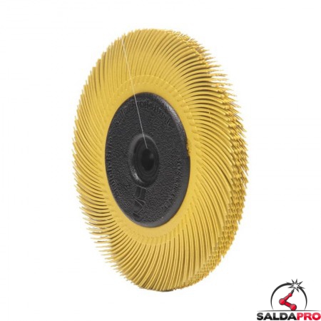 Spazzola radiale 3M Bristle a filo curvo Tipo C Ø150 mm, grana 80