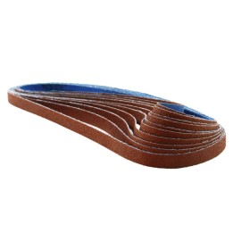 Nastri abrasivi in corindone stretti 9x533mm per sgrossatura acciaio e inox