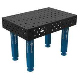 Banco per saldatura SteelMax GPPH 1,2x0,8mt spessore 15mm, fori 28mm