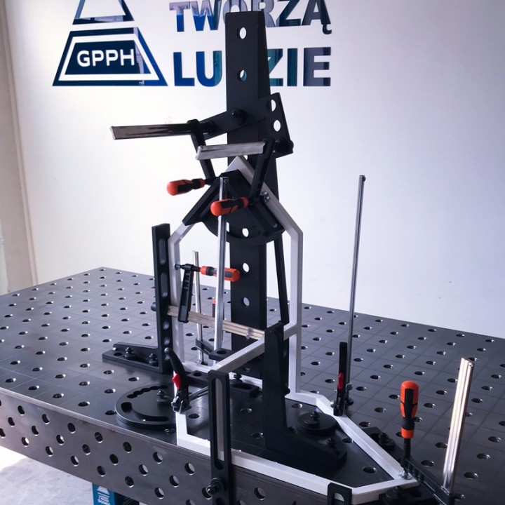 struttura 3d con Estensione 1000x100mm usata come battuta