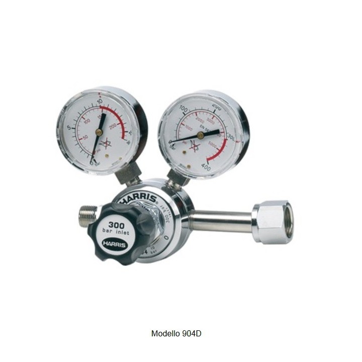 Riduttore di pressione per Co2 gas puri Harris modello 904 reg. 0-10 bar