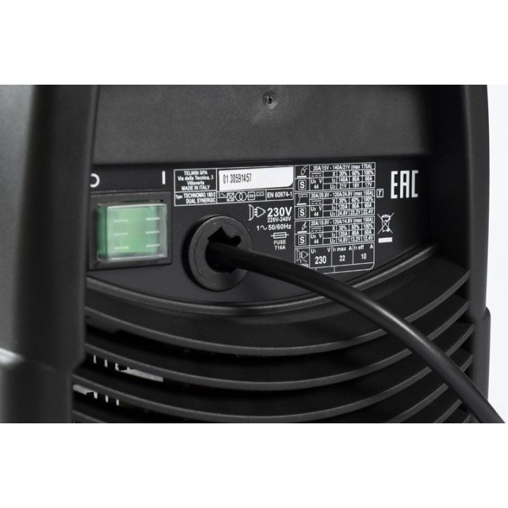 Saldatrice Inverter a filo TECHNOMIG 180 DUAL SYNERGIC EURO 230V