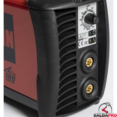 Dettaglio quadro di comando Saldatrice Inverter MMA e TIG TECNICA 188 MPGE