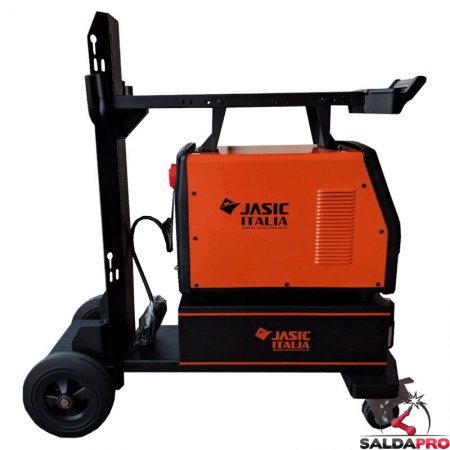 vista laterale saldatrice TIG AC/DC 315P Jasic