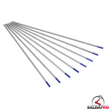 Elettrodi tungsteno lantanio 2.0% WL20 Ø1-4,8mm L175mm saldatura TIG (10 pz)