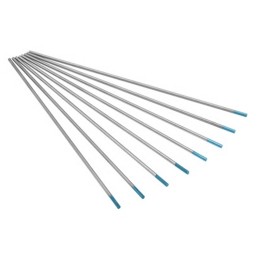 Elettrodi tungsteno terre rare WTR20 Ø1-4,8mm L175mm saldatura TIG (10 pz)